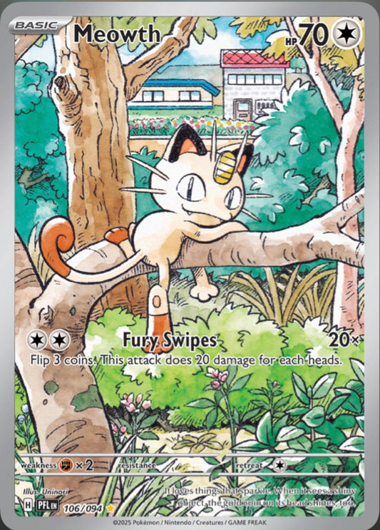 Pokémon Singles - Meowth - PFL 106/94