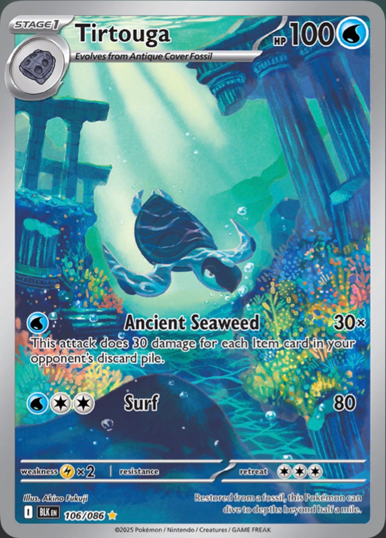 Pokémon Singles - Tirtouga - BLK 106/86