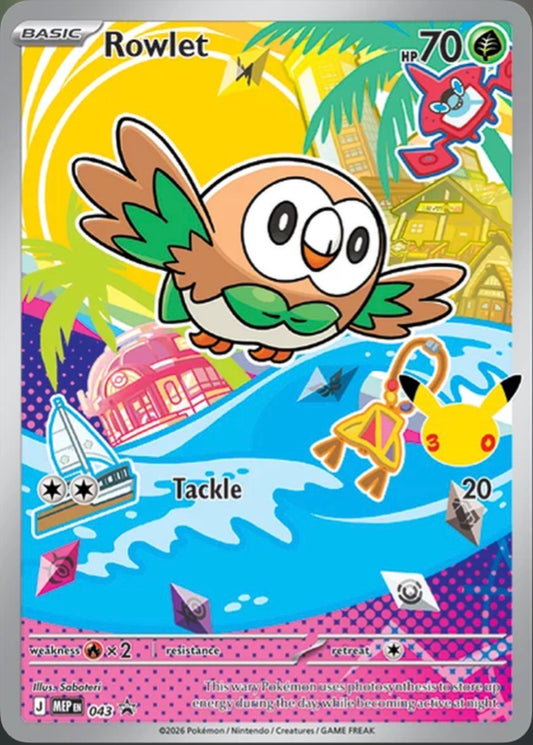Pokémon Singles - Rowlet - MEP 43