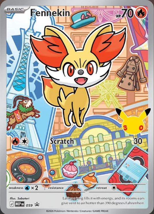Pokémon Singles - Fennekin - MEP 59