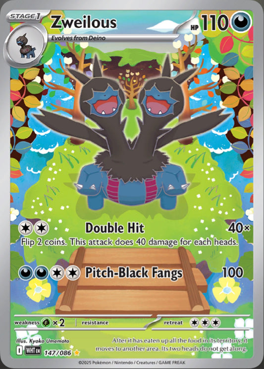 Pokémon Singles - Zweilous - WHT 147/86