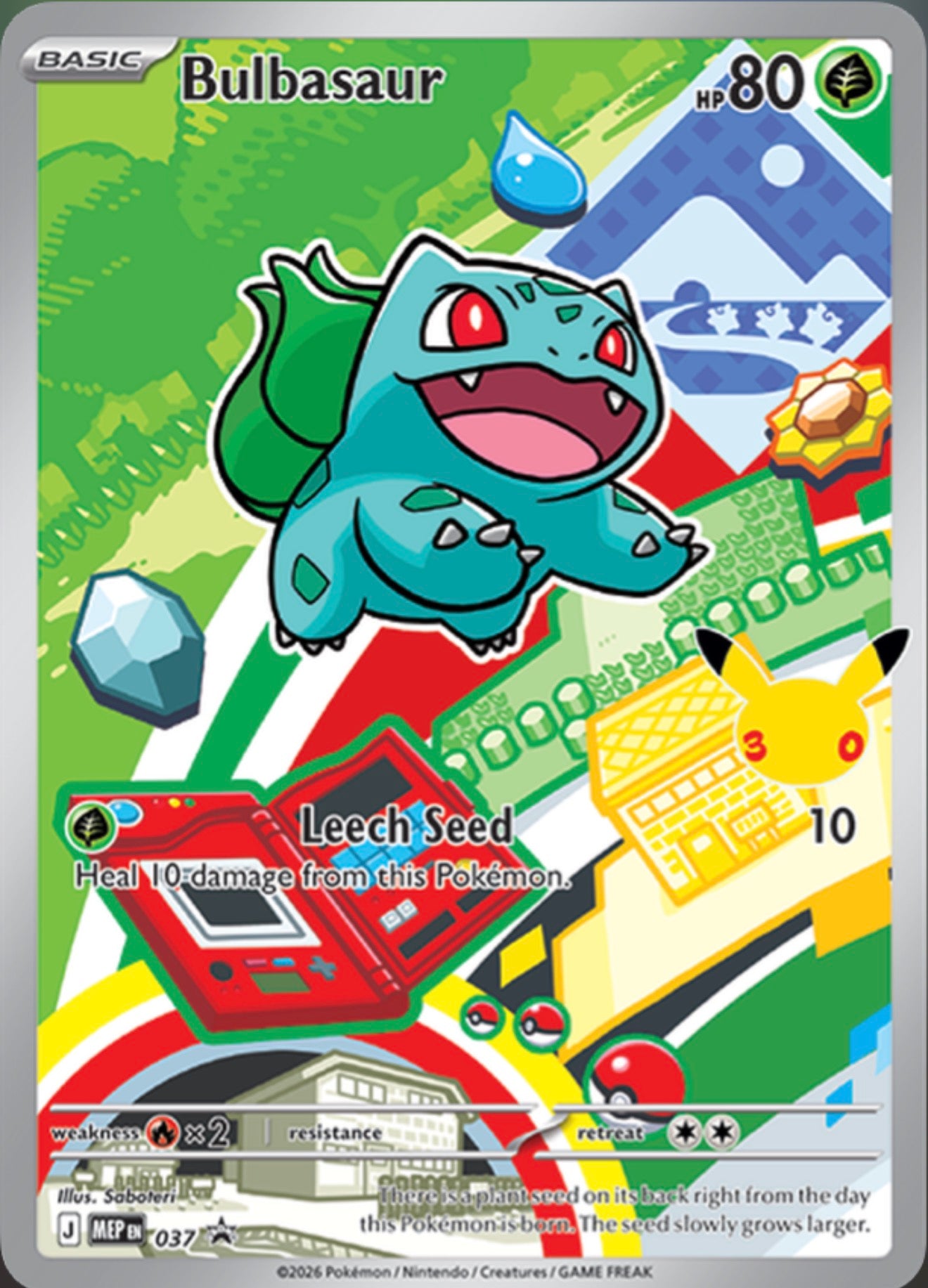 Pokémon Singles - Bulbasaur - MEP 37