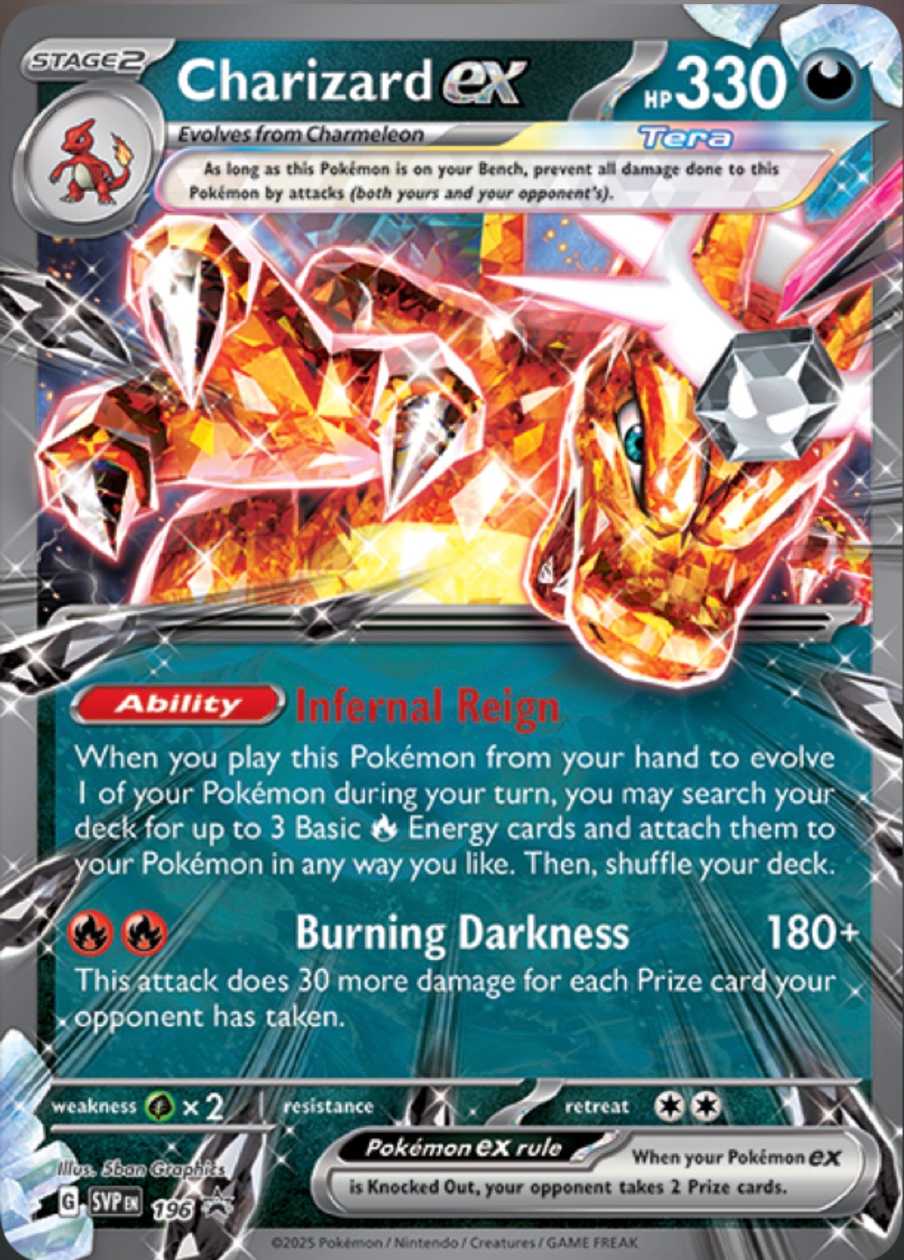 Pokémon Singles - Charizard ex - SVP 196