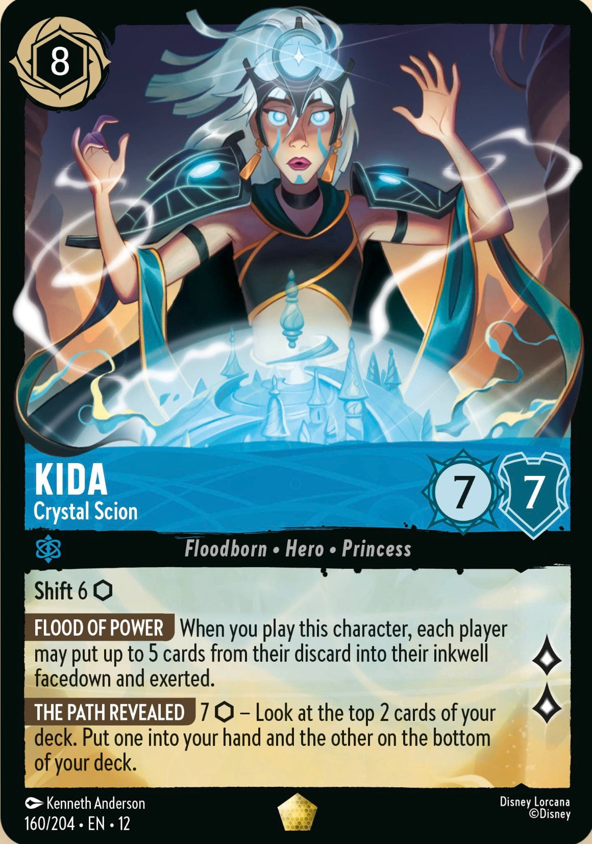 Lorcana Singles - Kida - Crystal Scion - Wilds Unknown EN 12 160/204