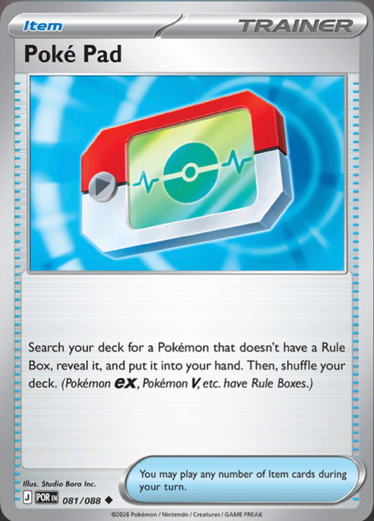 Pokémon Singles - Poke Pad - POR 81/88