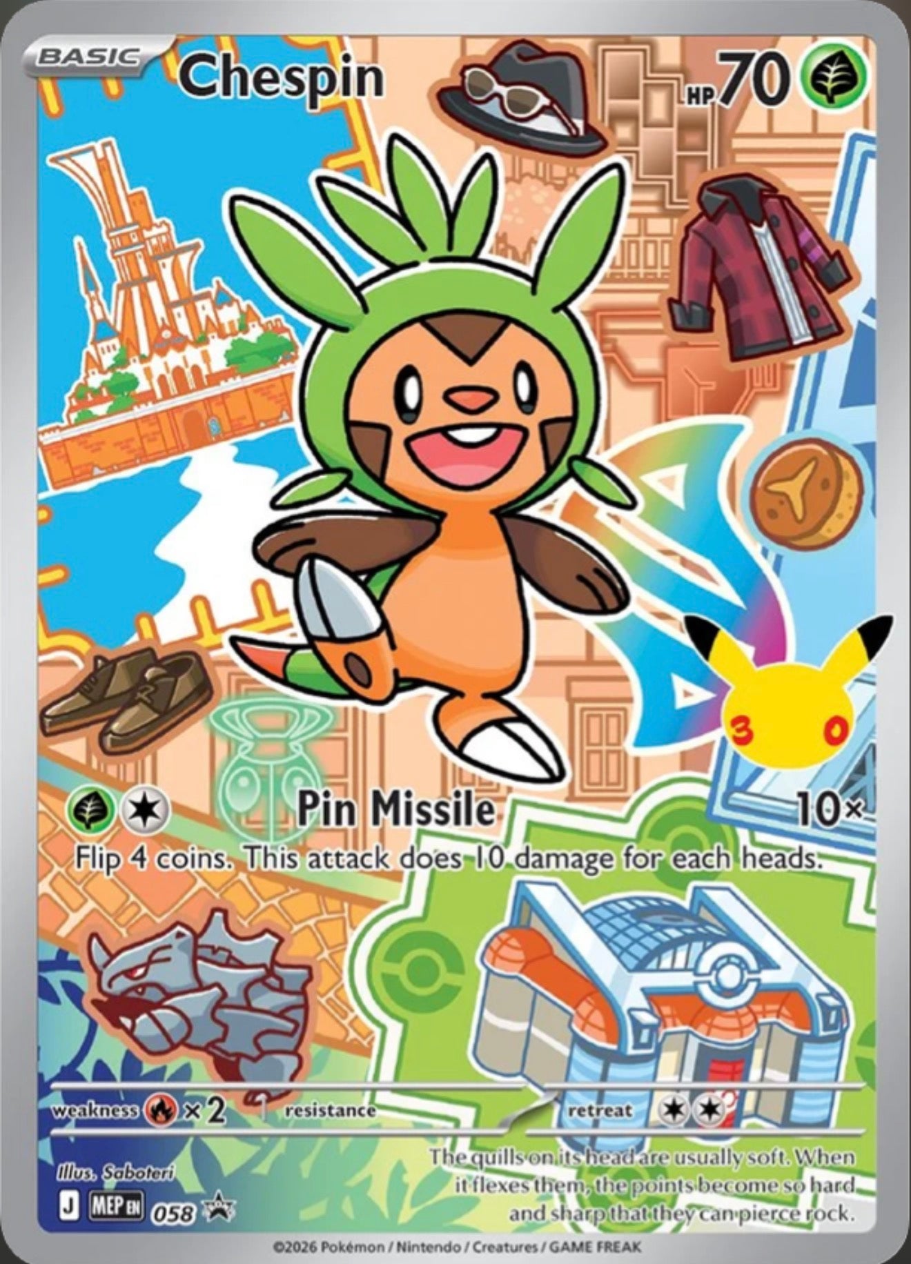 Pokémon Singles - Chespin - MEP 58