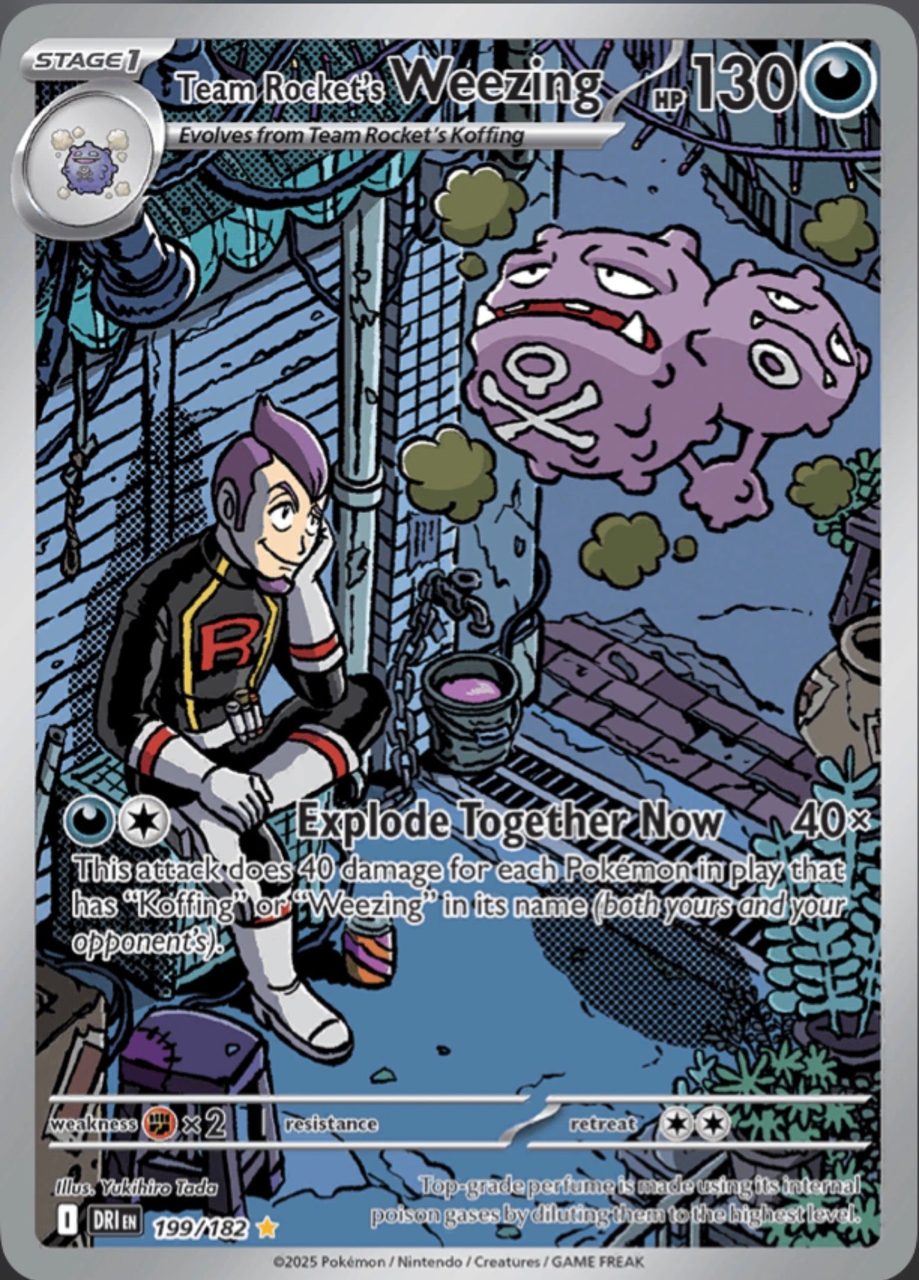 Pokémon Singles - Team Rocket's Weezing - DRI 199/182