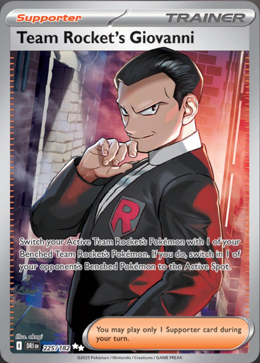 Pokémon Singles - Team Rocket’s Giovanni - DRI 225/182