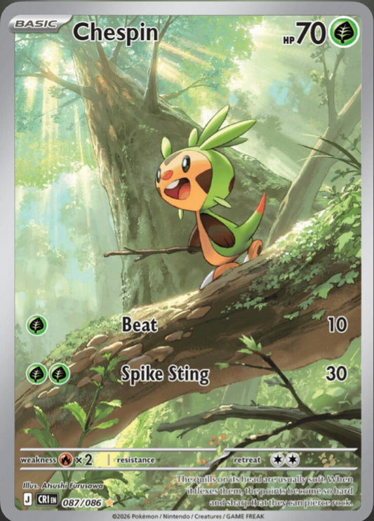 Pokémon Singles - Chespin - CRI 87/86