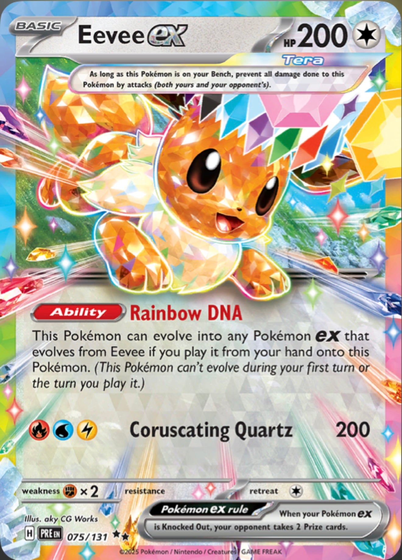 Pokémon Singles - Eevee ex - PRE 075/131
