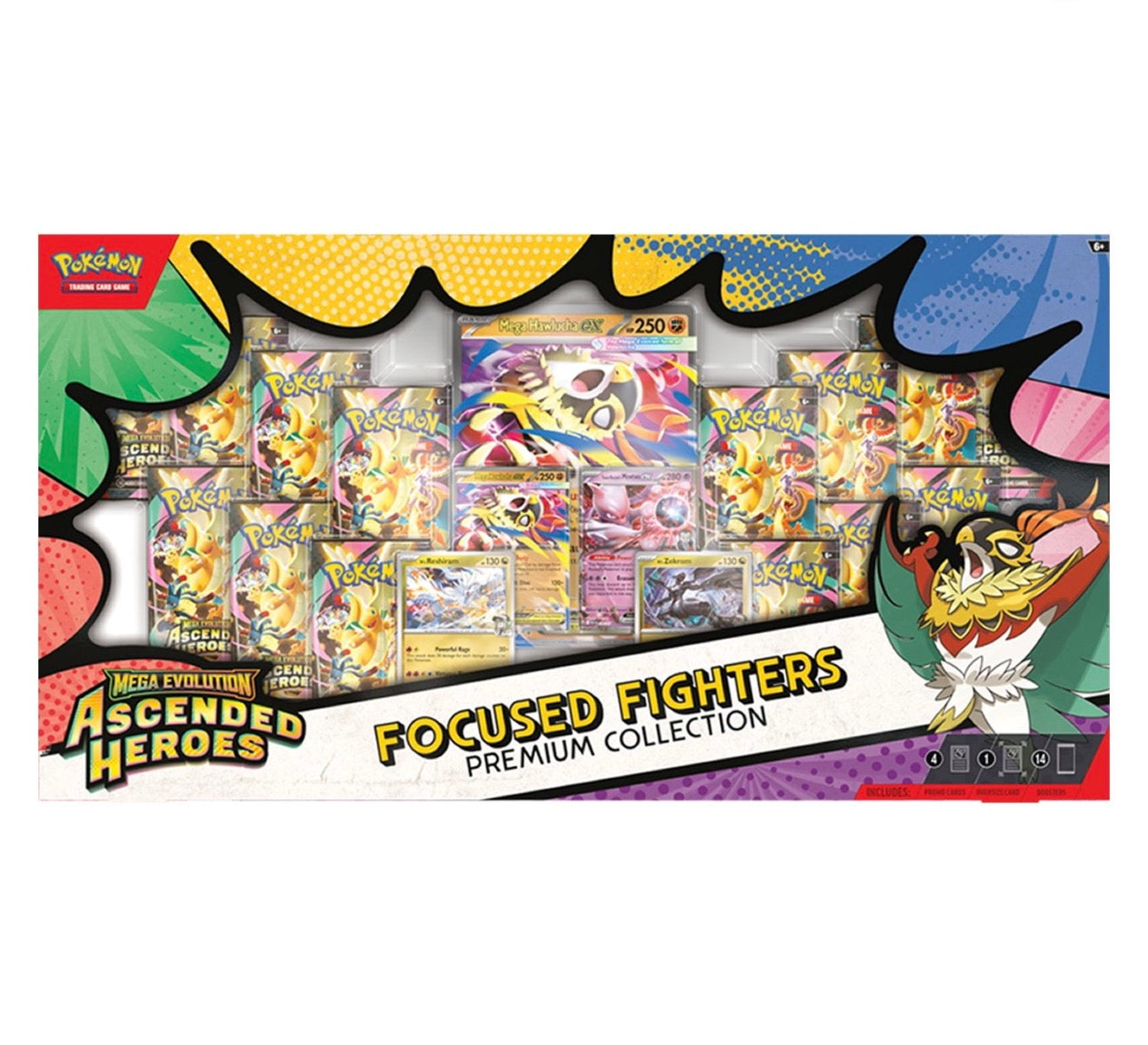 Pokémon TCG: Ascended Heroes Focused Fighters Premium Collection (14 packs)