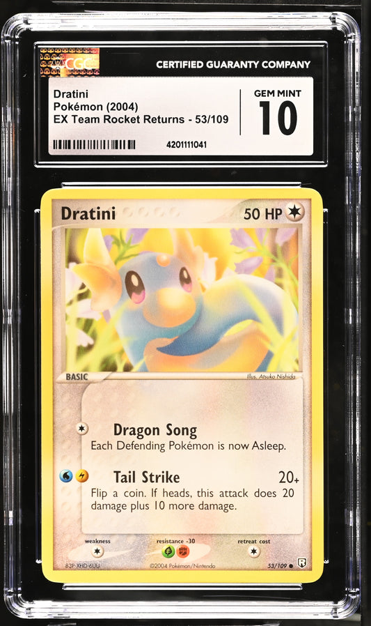Dratini 53  - 2004 Pokemon EX Team Rocket Returns - CGC 10