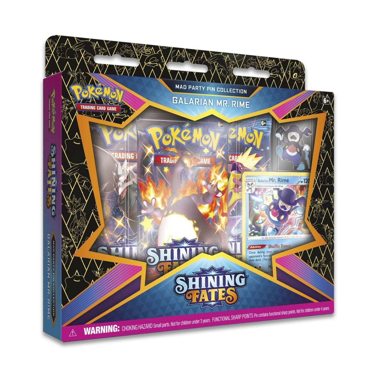 Pokémon TCG: Shining Fates Mad Party Pin Collection (Galarian Mr. Rime)