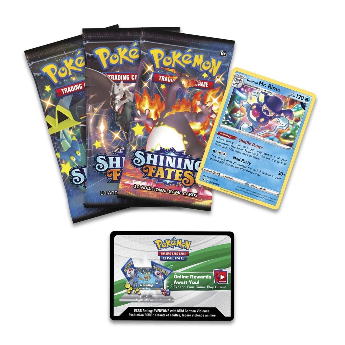 Pokémon TCG: Shining Fates Mad Party Pin Collection (Galarian Mr. Rime)