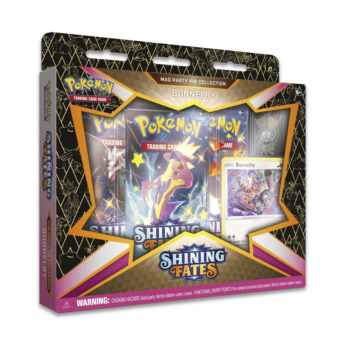 Pokémon TCG: Shining Fates Mad Party Pin Collection (Dedenne)