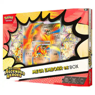 Pokémon TCG: Mega Evolution Ascended Heroes Mega Emboar ex Box