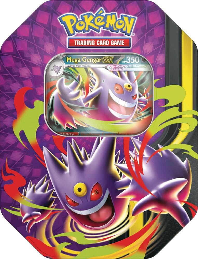 Pokemon TCG: Mega Moonlit Tin - Mega Gengar Ex