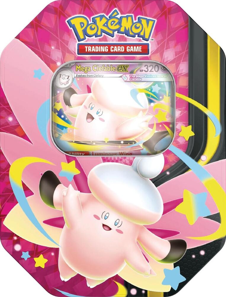 Pokemon TCG: Mega Moonlit Tin - Mega Clefable Ex
