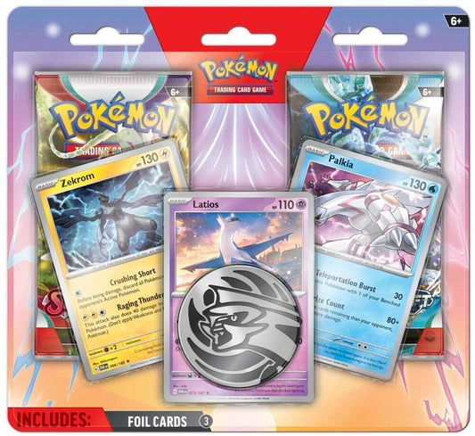 Pokémon TCG: Enhanced 2-Pack Blister Pack [Latios, Zekrom & Palkia] -Journey Together and Destined Rivals packs
