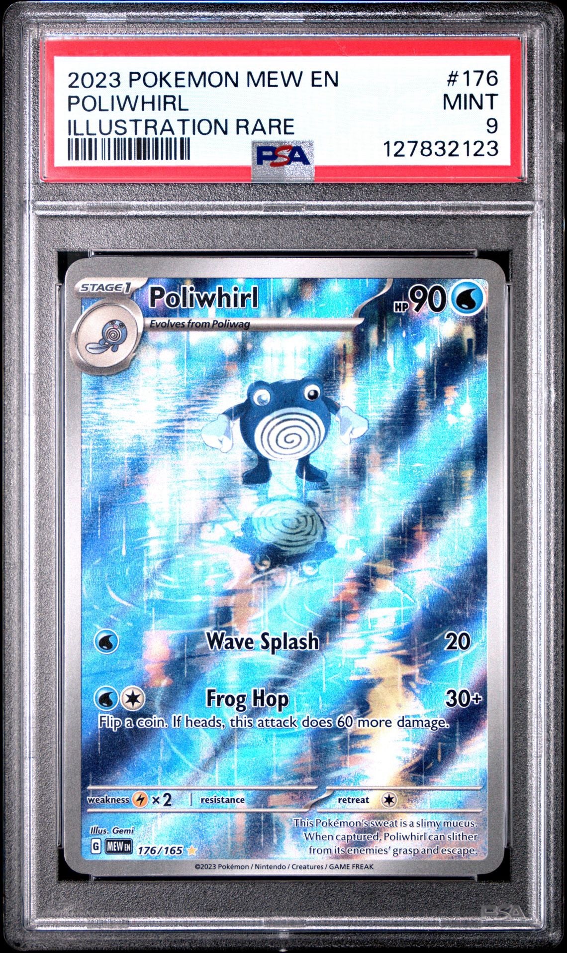 Poliwhirl - 176 | 2023 Pokémon 151 - PSA 9