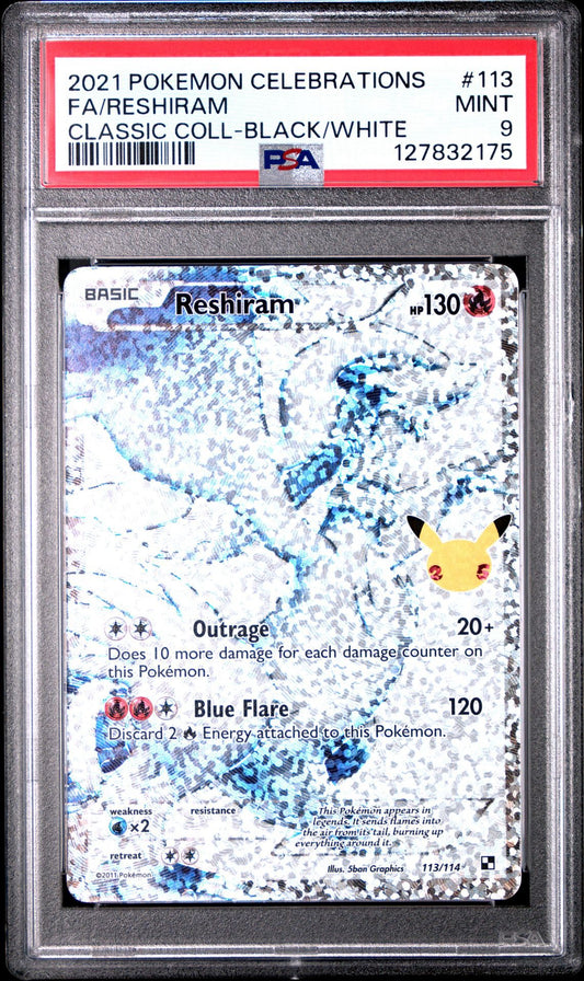 Celebrations Reshiram | 2021 Pokémon Celebrations Classic Collection - PSA 9