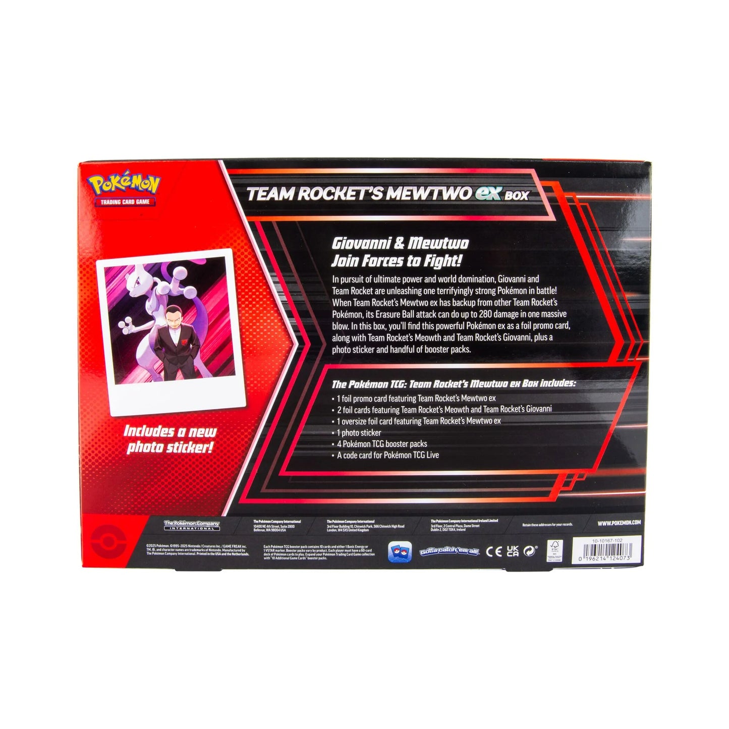 Pokémon TCG: Team Rockets Mewtwo ex Box