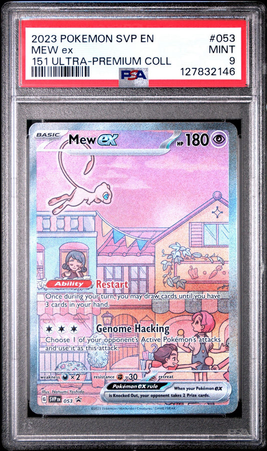 MEW EX 053 | 2023 POKEMON SVP EN-SV BLACK STAR PROMO | 151 ULTRA-PREMIUM COLLECTION - PSA 9