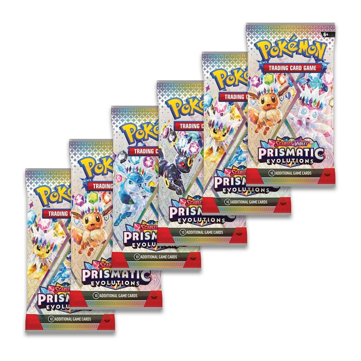 Pokémon TCG: Prismatic Evolutions Booster Bundle (6 Packs)