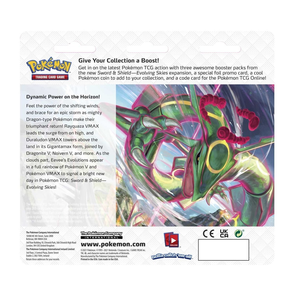 Pokémon TCG: Sword & Shield-Evolving Skies 3 Booster Packs, Eiscue Promo Card & Coin