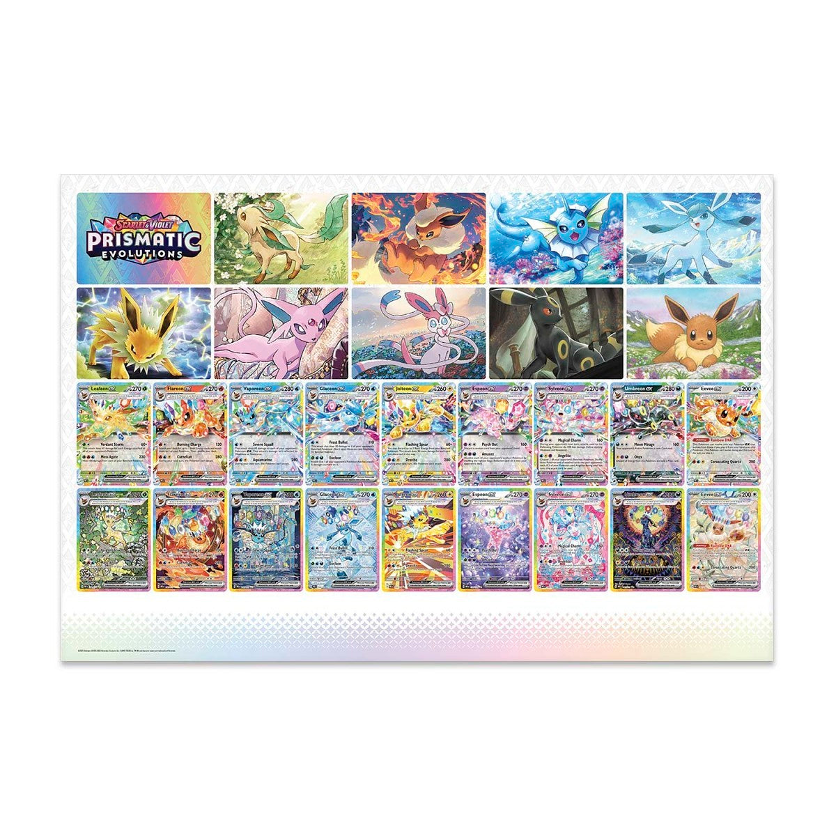 Pokémon TCG - Prismatic Evolutions Poster Collection