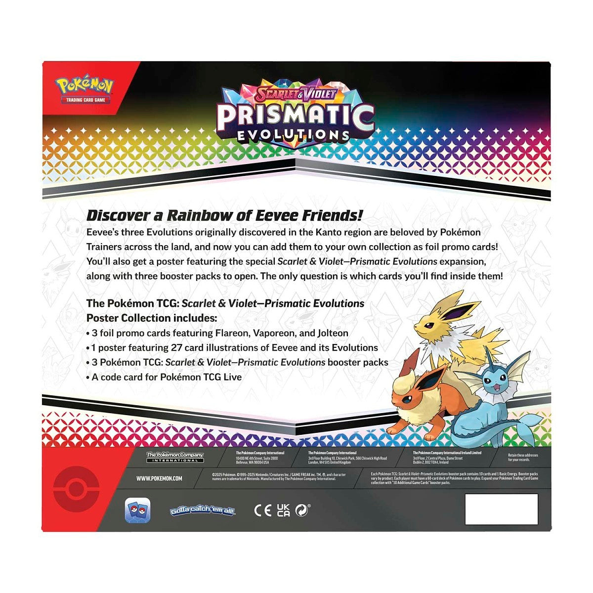 Pokémon TCG - Prismatic Evolutions Poster Collection