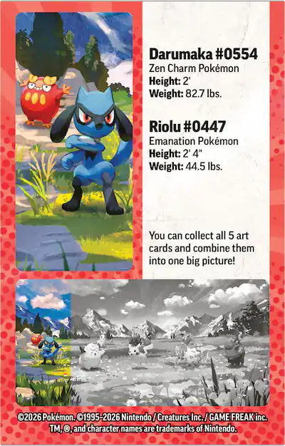 Pokémon TCG: Mega Evolution - Ascended Heroes Mini Tin (Riolu & Darumaka)