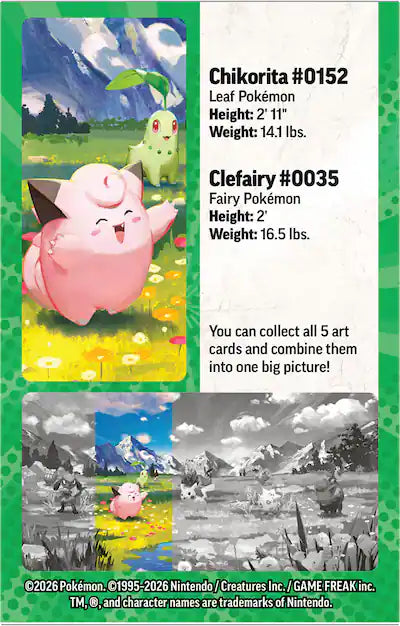 Pokémon TCG: Mega Evolution - Ascended Heroes Mini Tin (Clefairy & Chikorita)