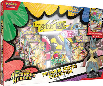 Pokémon TCG: Ascended Heroes Premium Poster Collection - Mega Lucario