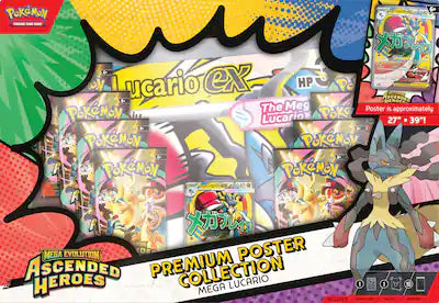 Pokémon TCG: Ascended Heroes Premium Poster Collection - Mega Lucario
