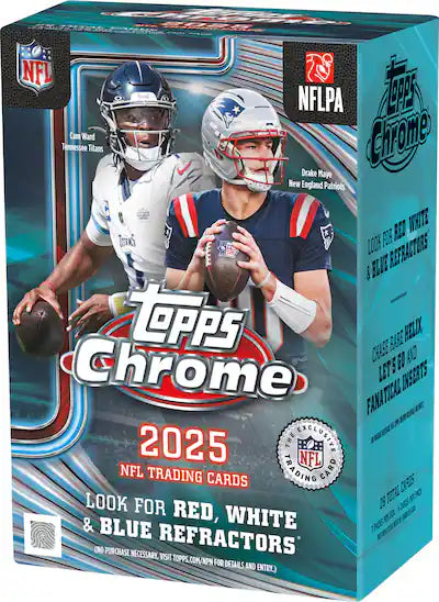 2025 Topps Chrome Football Blaster Box