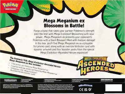 Pokémon TCG: Mega Evolution Ascended Heroes Meganium ex Box