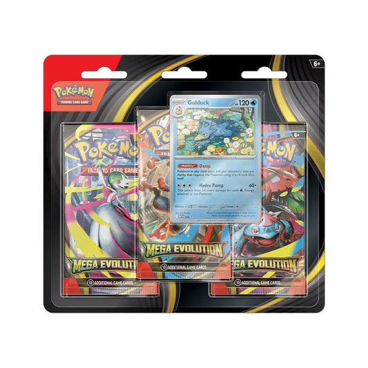 Pokémon TCG: Mega Evolution Three-Booster Blister- Golduck