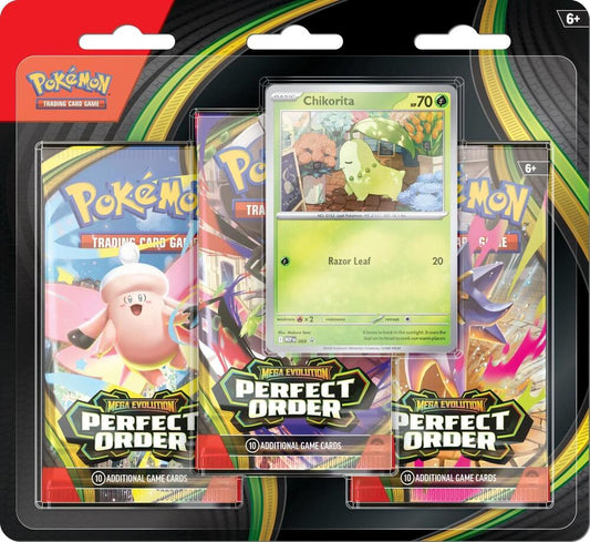 Pokémon TCG: Perfect Order 3 Pack Blister (Chikorita)