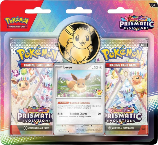 Pokémon TCG: Prismatic Evolutions Eevee Pokémon Day 2025 Blister (2 Packs)