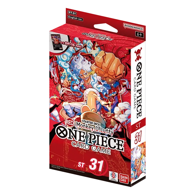 One Piece Card Game Starter Deck 31 RED Monkey.D.Luffy (ST-31) packaging