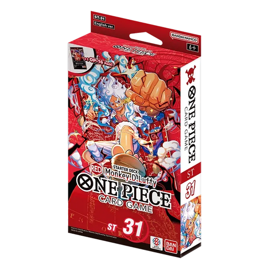 One Piece Card Game Starter Deck 31 RED Monkey.D.Luffy (ST-31) packaging
