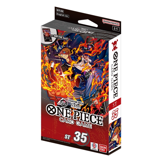 One Piece Card Game Starter Deck 35 RED/BLACK Sabo (ST-35) packaging