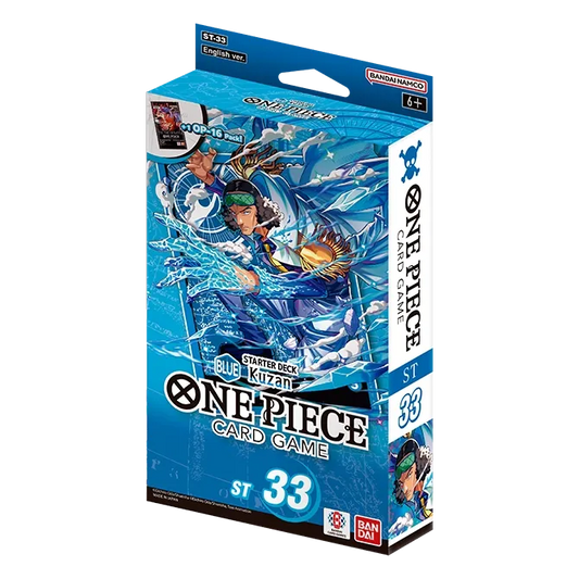 One Piece Card Game Starter Deck 33 BLUE Kuzan (ST-33) packaging